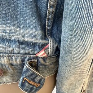Denim & Supply Ralph Lauren Blue Denim Jacket with Tan Label